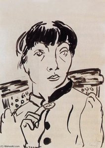 Self-portrait With A Brooch — Margit Anna