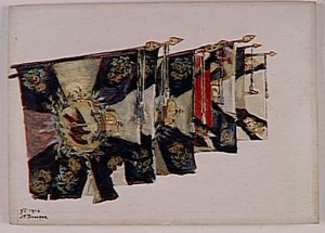 Sept Drapeaux Pris À L'ennemi. Paris, Invalides, Novembre 1914 — Joseph-félix Bouchor