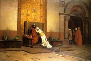Excommunication Of Robert The Pious In 998 — Jean-paul Laurens, Academic Painting