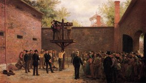 The Pillory And Whipping Post, New Castle, Delaware — Edward Lamson Henry