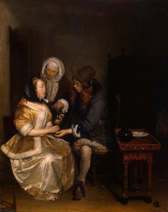 The Glass Of Lemonade — Gerard Ter Borch, Baroque Dutch Genre Painting