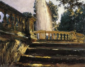 Villa Torlonia Fountain — John Singer Sargent, Realism