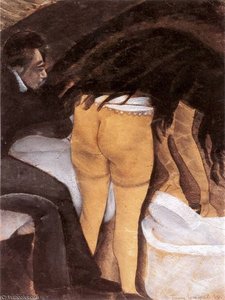 Woman Washing Her Hair — Boris Dmitrievich Grigoriev