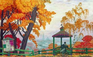 Autumn — Boris Mikhailovich Kustodiev