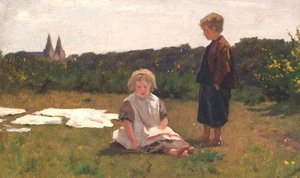 At Seaton Cottage On The Don, Aberdeen — George Reid