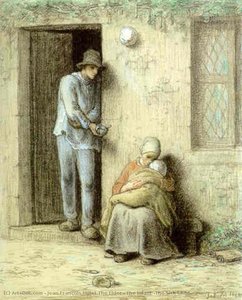 The Infant (the Sick Child) — Jean François Millet The Elder