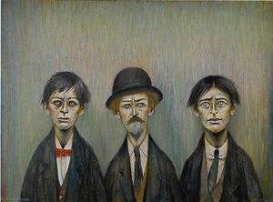Father And Two Sons — Laurence Stephen Lowry