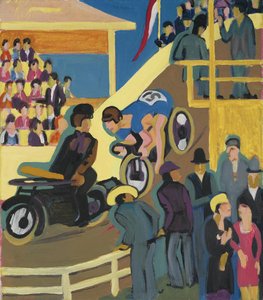 Motorradrennen Mit Vorladung — Ernst Ludwig Kirchner
