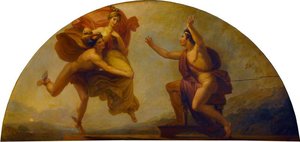 Epimetheus Receiving Pandora (library Dining Room Ceiling Painting, 5 Of 6) — Henry Howard