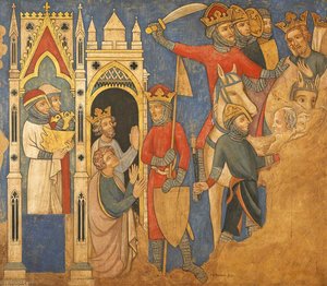 Reconstruction of Medieval Mural Painting, the Continuation of the Captivity of the Jews