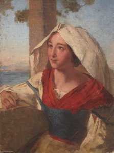 Portrait Of A Woman At The Window — Thomas Stuart Smith
