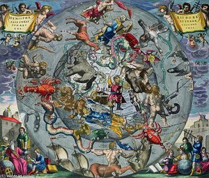 Map Of The Constellations Of The Northern Hemisphere,