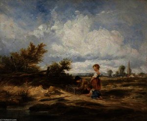 Hampstead Heath, The Bird Trap — William James Müller