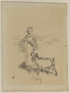 Girl And Goat — Majls Birket Foster