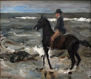 Rider On The Beach — Max Liebermann