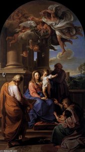 Virgin And Child With Saints — Pompeo Batoni, Baroque
