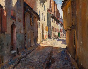 Narrow Street in Riga