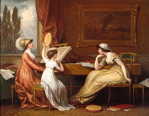 Three Ladies Making Music — Benjamin West