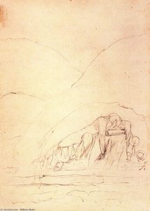 Male Figure Reclining — William Blake, Romanticism