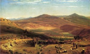 The Amphitheatre Of Tusculum And Albano Mountains, Rome — Thomas Worthington Whittredge