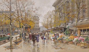 Place De La Madeleine — Eugène Galien Laloue