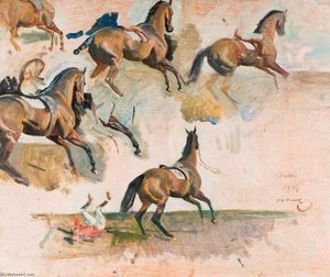 Horse Studies (recto)