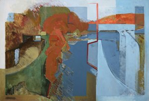 Upriver From Lumberville Walking Bridge Ii — Alan S. Goldstein