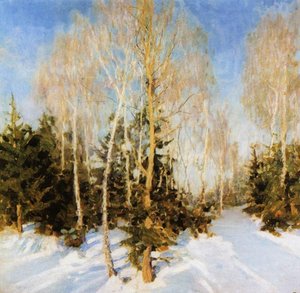 Winter Landscape — Igor Emmanuilovich Grabar, Post-impressionism