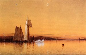 Dusk On The Hudson — Francis A Silva