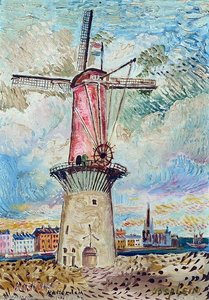Windmill In Rotterdam — David Davidovich Burliuk