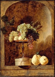 Grapes, Peaches And Quinces In A Niche — Frans Snyders