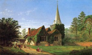 The Church At Stoke Poges — Jasper Francis Cropsey