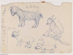 Untitled (Sketches of Animals)