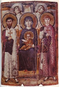 Virgin (Theotokos) and Child between Saints Theodore and George