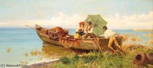 On The Way To Market By Boat — Pietro Barucci