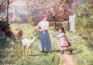 Easter Eggs In The Country — Victor Gabriel Gilbert