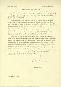 Rebuilding Of The Royal Mint — Royal Mint, George William De Saulles