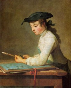 Draughtsman — Jean-baptiste-siméon Chardin, Rococo Style