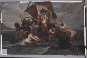Les Rois De Mer Ou Pirates Normands Au 9e Siècle Ravageant Les Côtes De Normandie — Didier Alfred