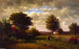 Going To Market — George Innes