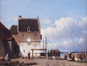 De Oude Haven Met De Bottelpoort Te Nijmegen — Jan Weissenbruch