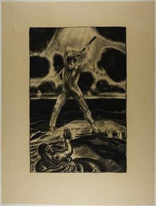 Drawing For ''the Black Hand'' — George Wesley Bellows