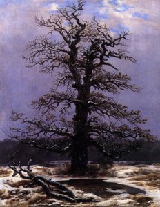 In The Snow — Caspar David Friedrich, Romantic Landscape Painting