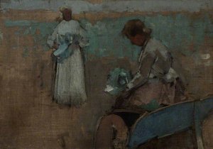 Study And Sketch Of Two Figures — Frank Brangwyn