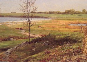 Salt Marsh By The Sea — William Trost Richards