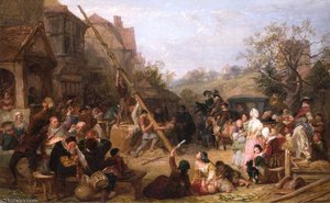 Raising The Maypole — Frederick Goodall