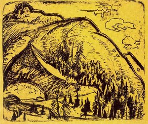 At The Edge Of The Woods — Ernst Ludwig Kirchner, German Expressionism