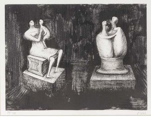 Sculptures - Dark Interior — Henry Moore