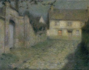 Moonlight At Gerberoy (clair De Lune À Gerberoy) — Henri Eugène Le Sidaner