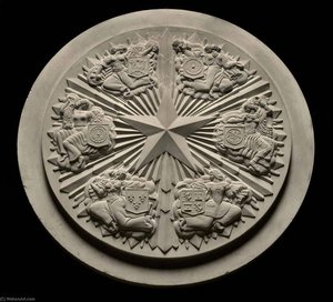 Texas Medallion Medal (design For Obverse) — Joseph Emile Renier